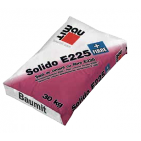 Baumit Solido E225 + Fibre - Sapa de ciment cu aplicare manuala si mecanizata 40kg