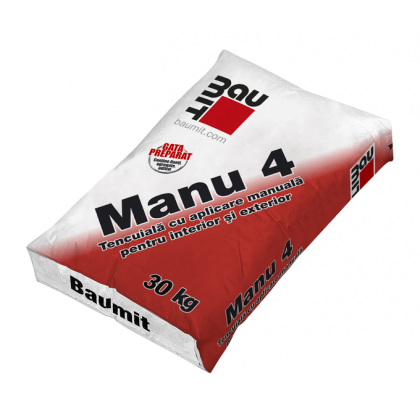 Baumit Manu 4 - Tencuială manuală var-ciment