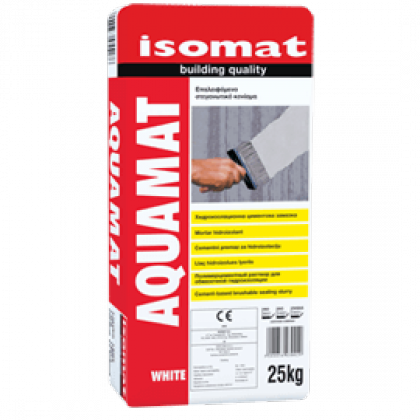 Isomat Aquamat - Mortar hidroizolant aplicabil cu bidineaua gri 25 kg